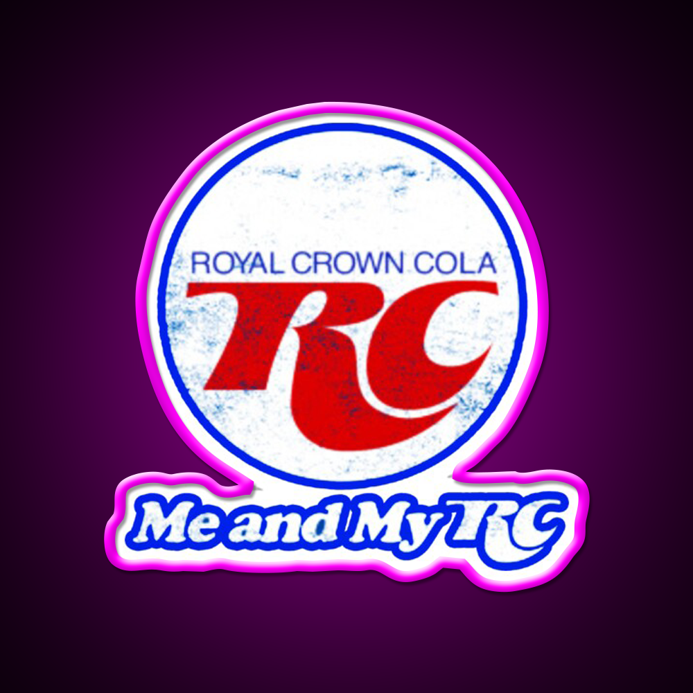 Rc Cola Soda Fast Food Led Neon Sign For Burger Place Rgb Color