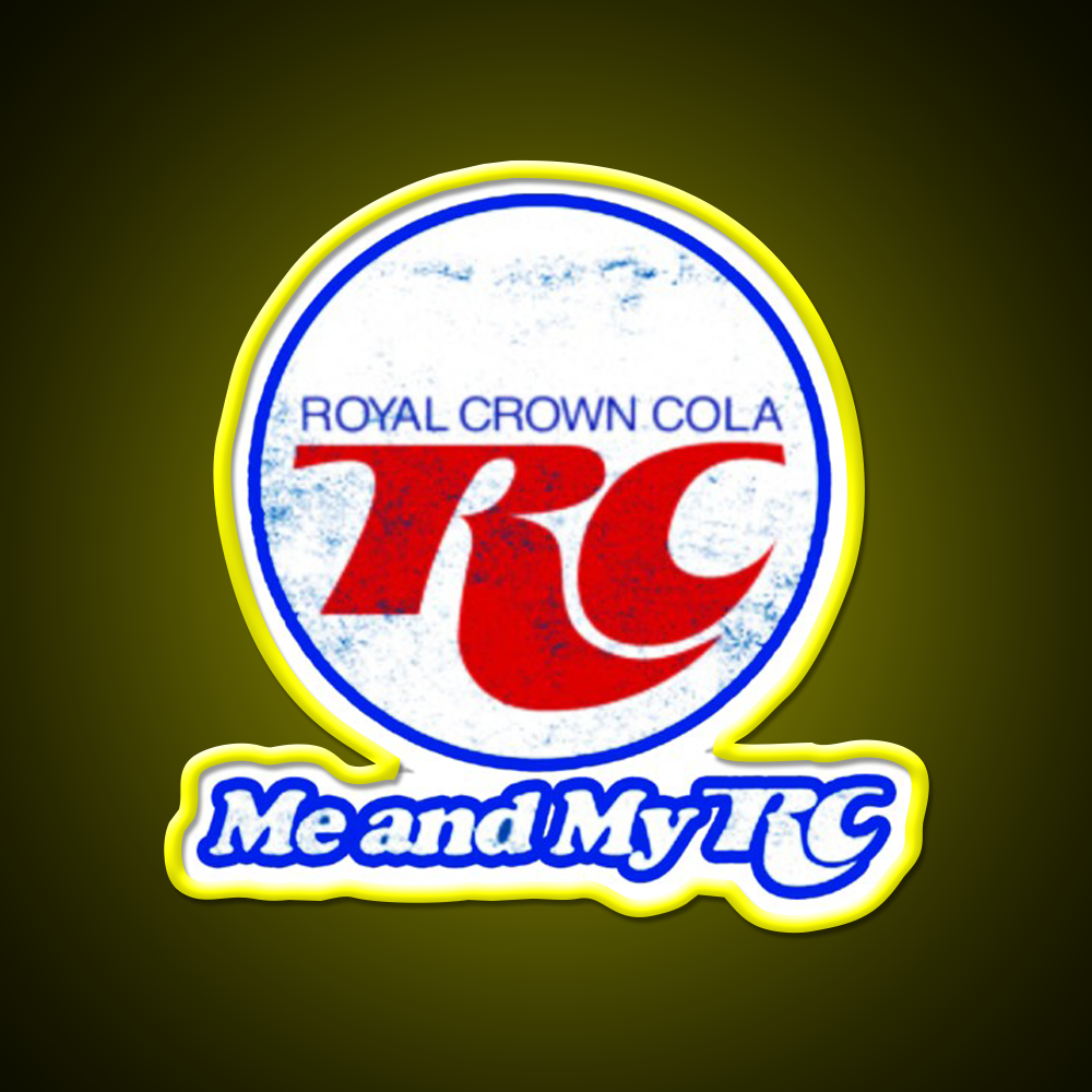 Rc Cola Soda Fast Food Led Neon Sign For Burger Place Rgb Color