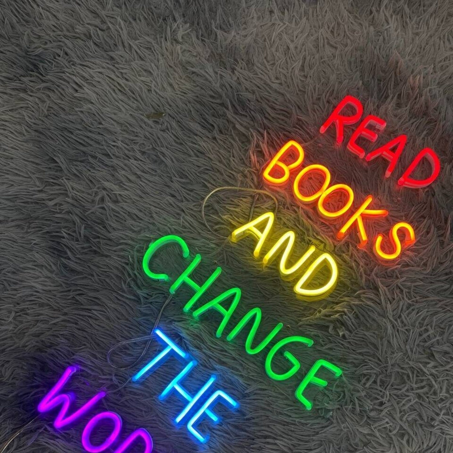 Read Book And Change The World Led Neon Sign | Shineneon