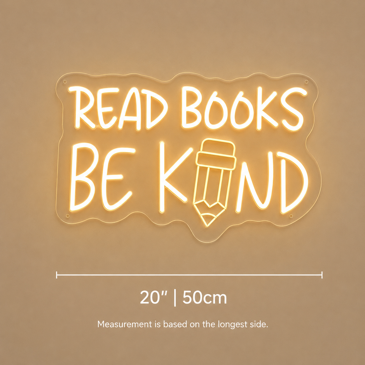 Read Books Be Kind LED Neon Sign - 04 Size Image