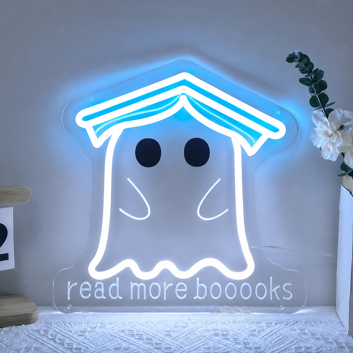 Read More Boooooks LED Neon Sign - Shineneon