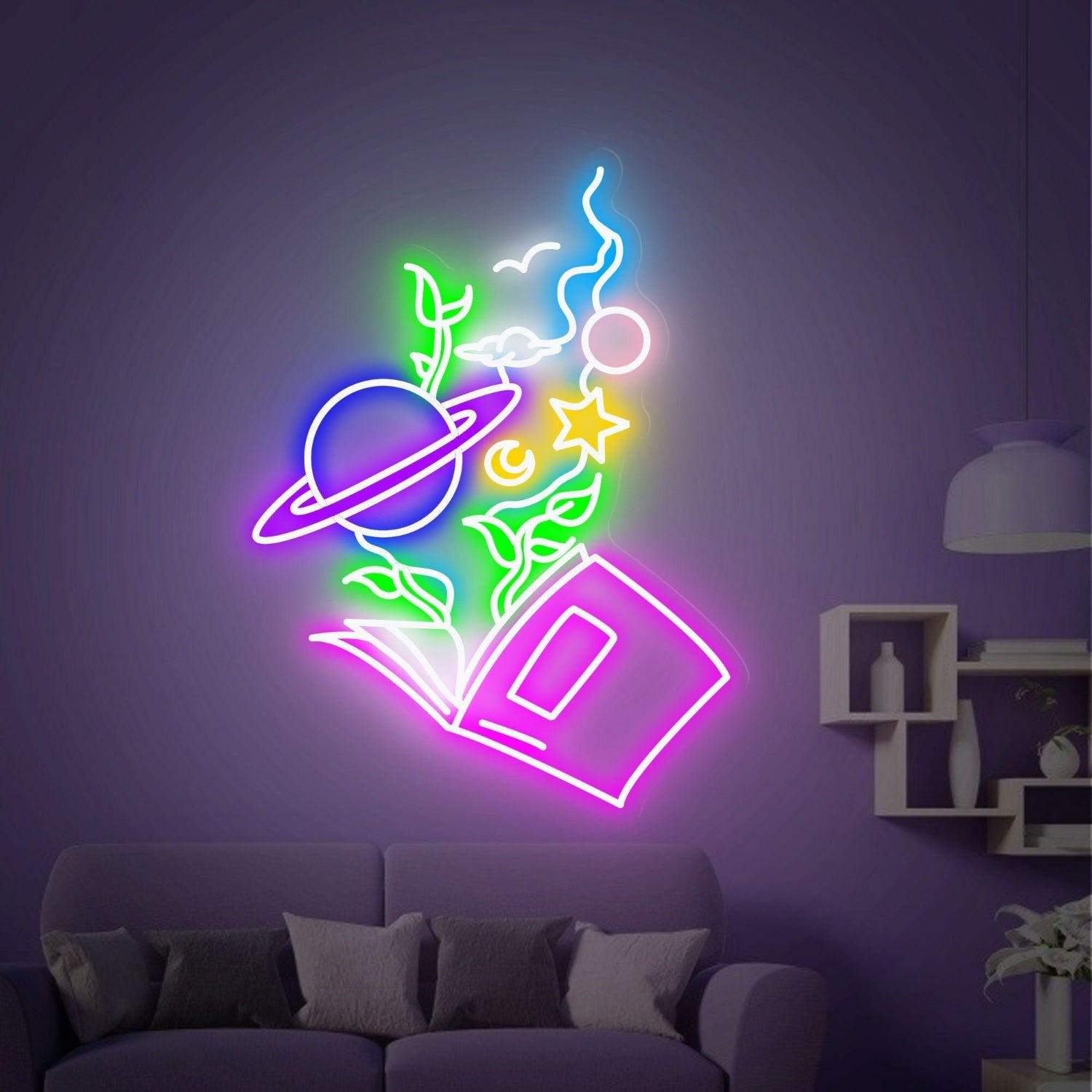 Reading Book Led Neon Sign Home | Shineneon