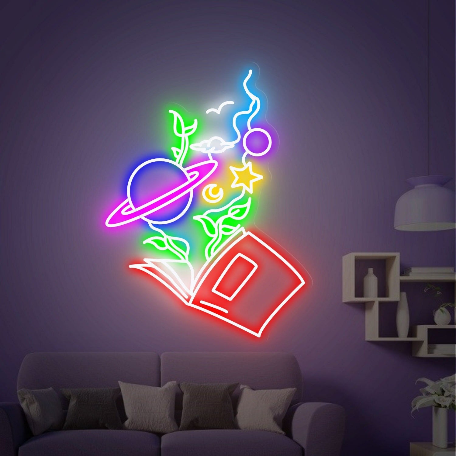 Reading Book Led Neon Sign Home | Shineneon