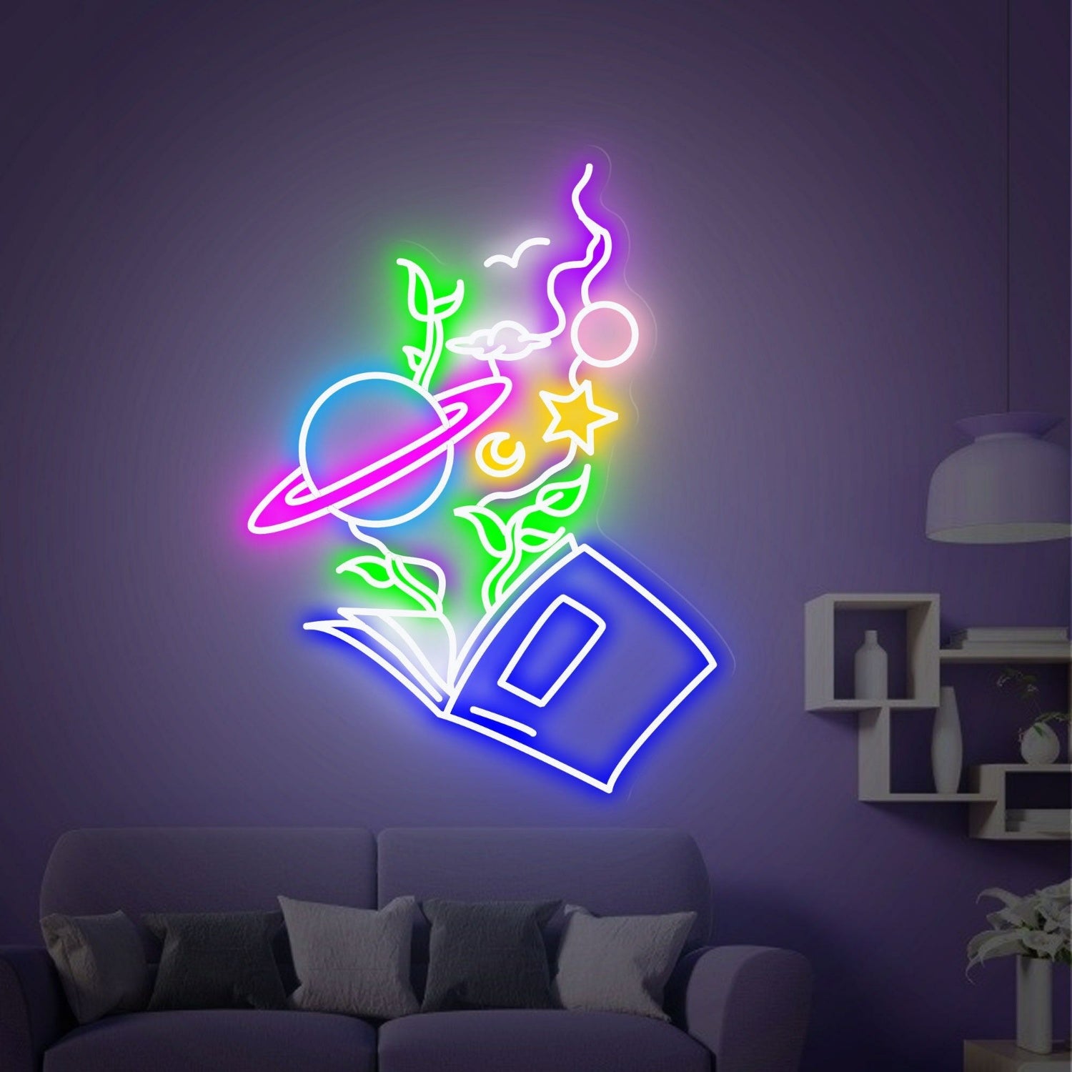 Reading Book Led Neon Sign Home | Shineneon