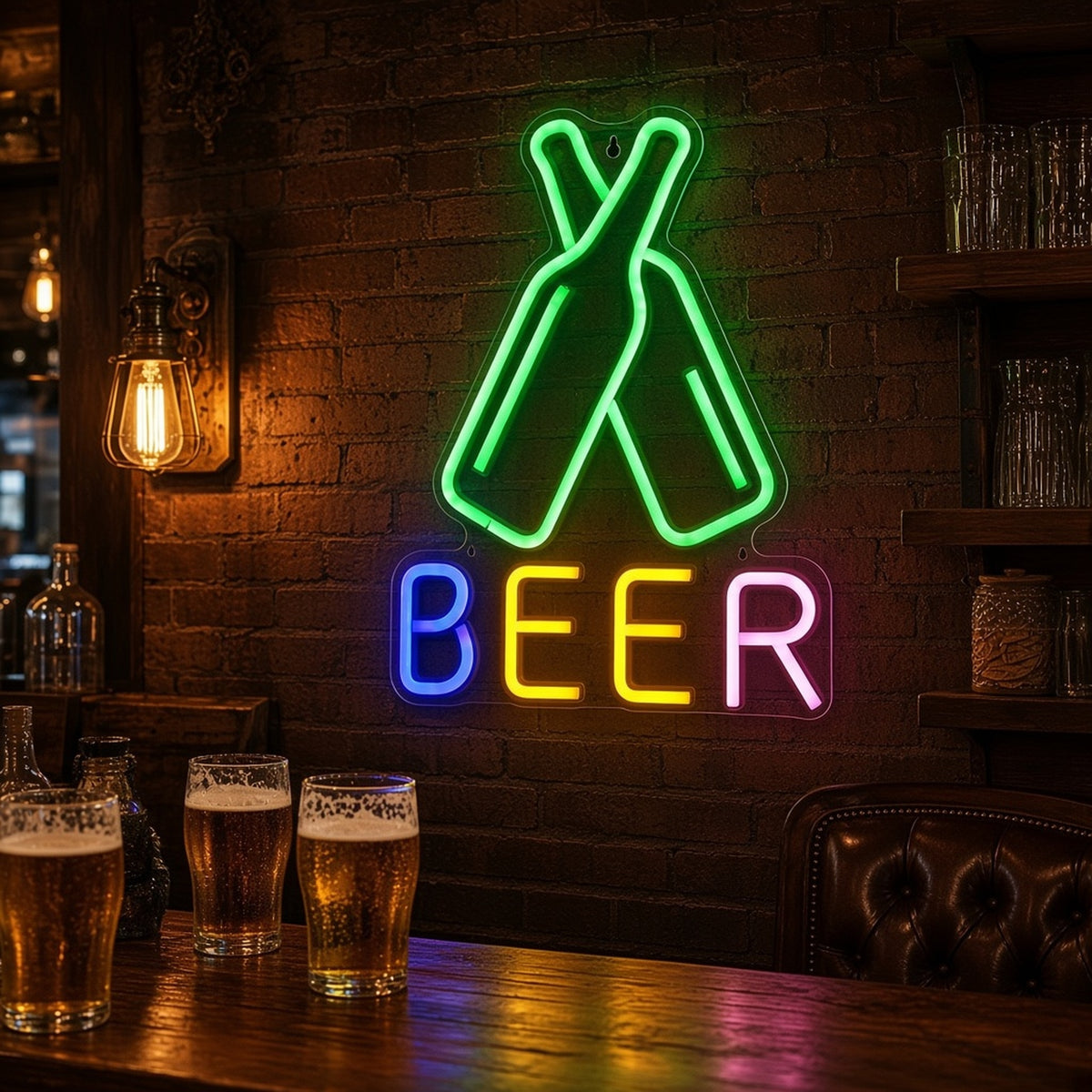 Beer LED Neon Sign - advertising view