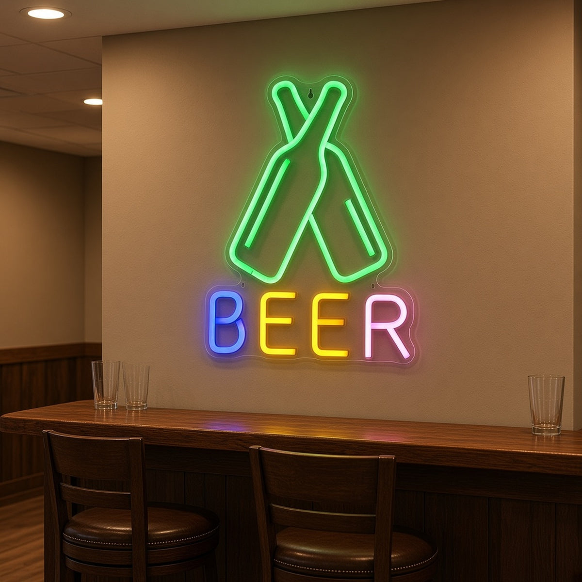 Beer LED Neon Sign - lifestyle view