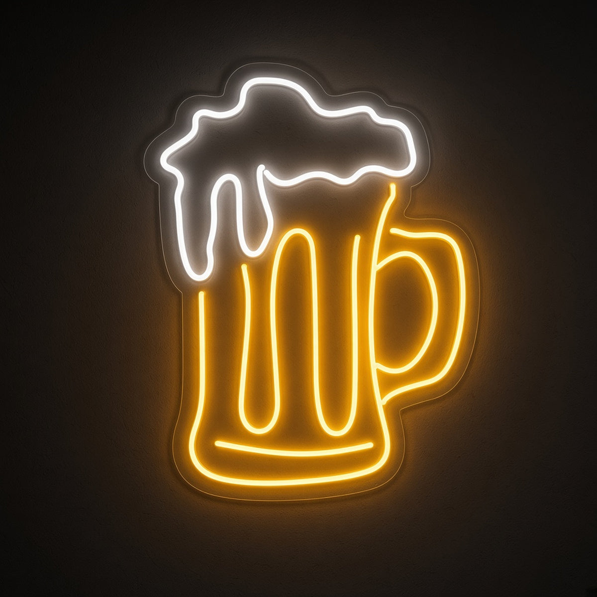 Beer Mug Mug Foam Light for Bar Pub Man Cave Wall LED Neon Sign - product hero