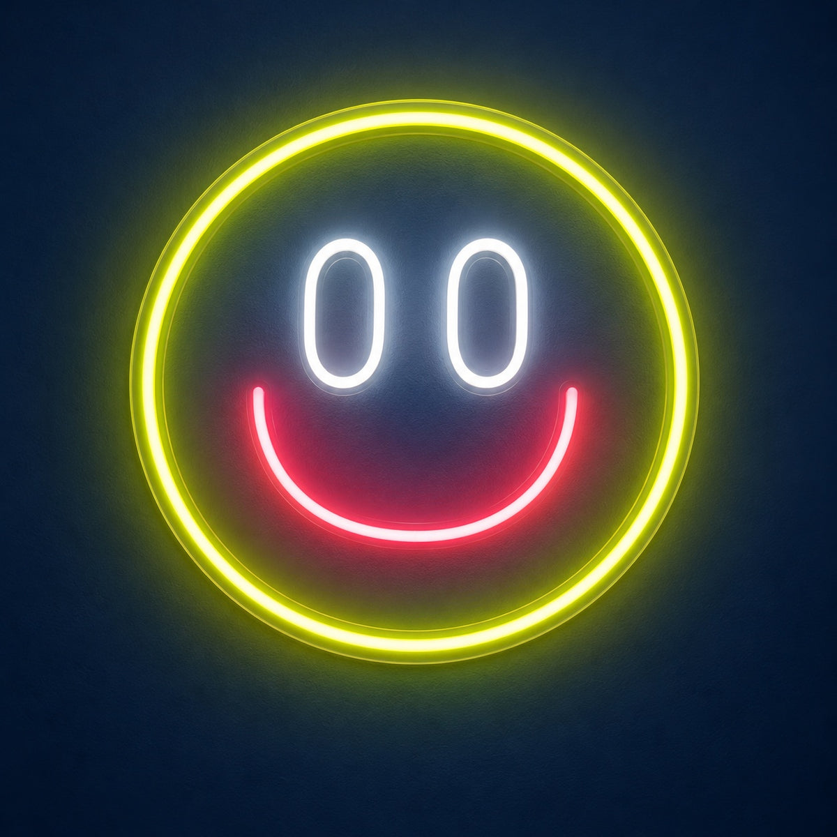 Happy Smiley Face LED Neon Sign - product hero