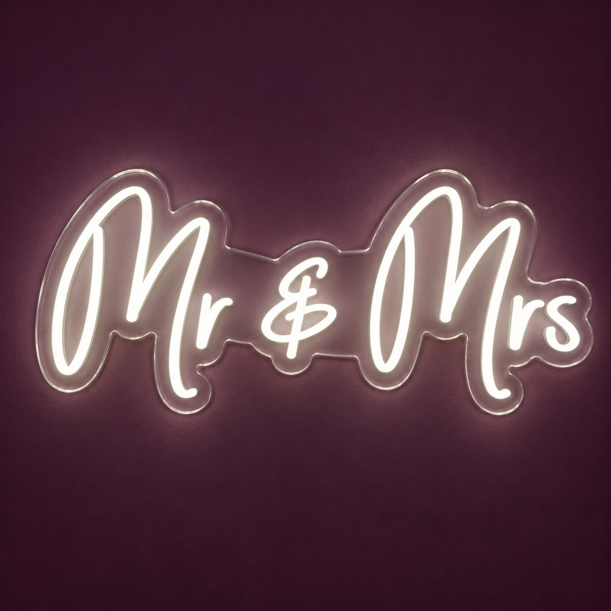 Mr & Mrs LED Neon Sign - product hero
