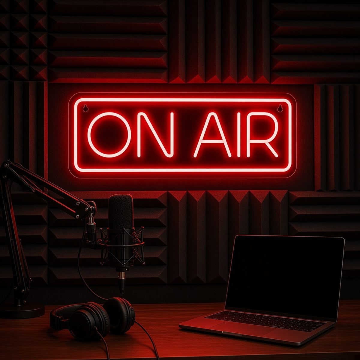 On Air LED Neon Sign - advertising view