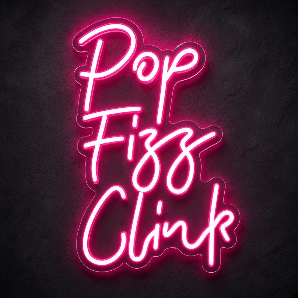 Pop Fizz Clink LED Neon Sign - product hero