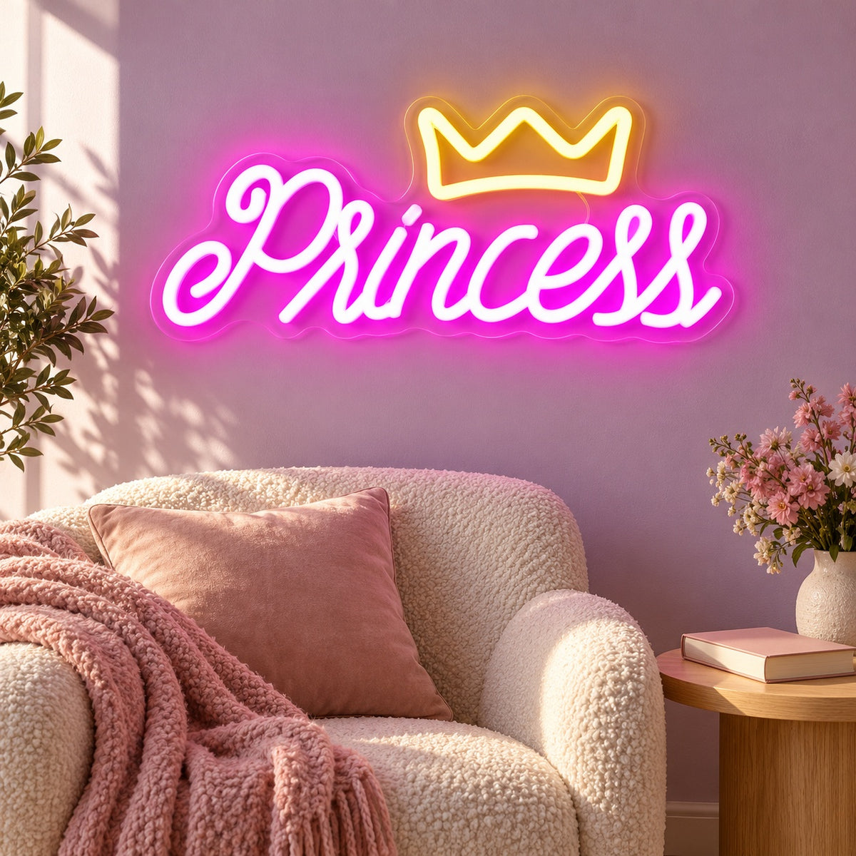Princess LED Neon Sign - lifestyle view