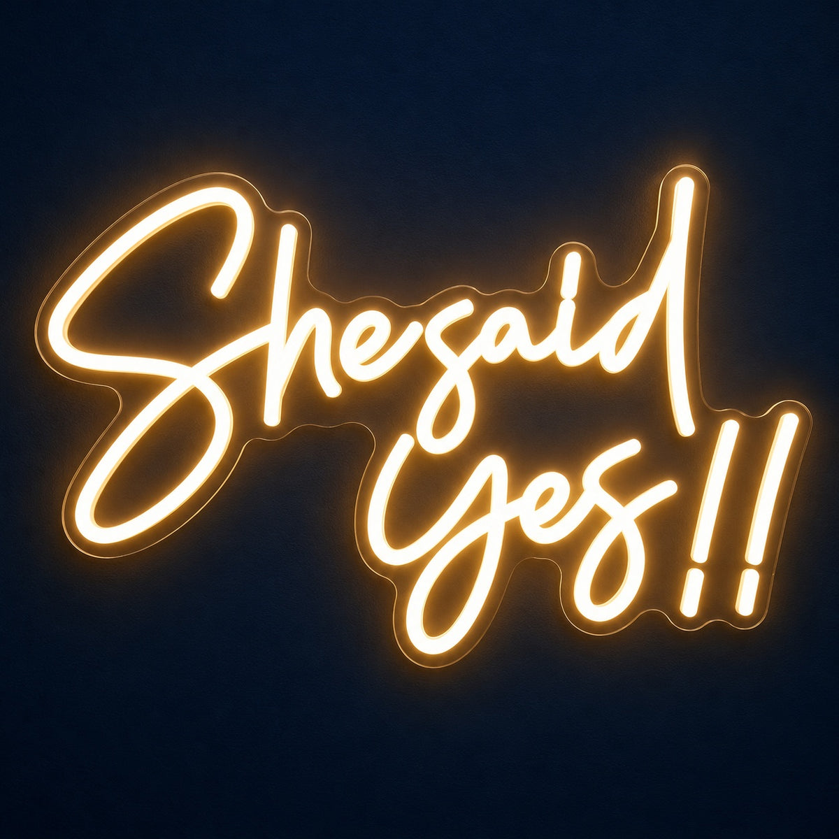 She Said Yes LED Neon Sign - product hero