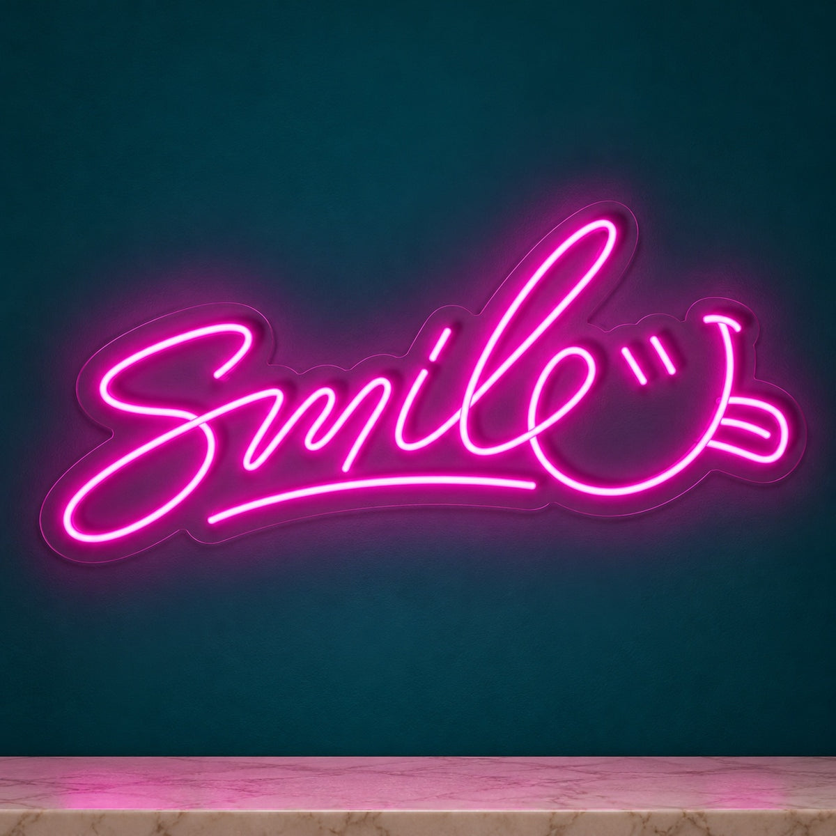 Smile Smiley Face LED Neon Sign - product hero