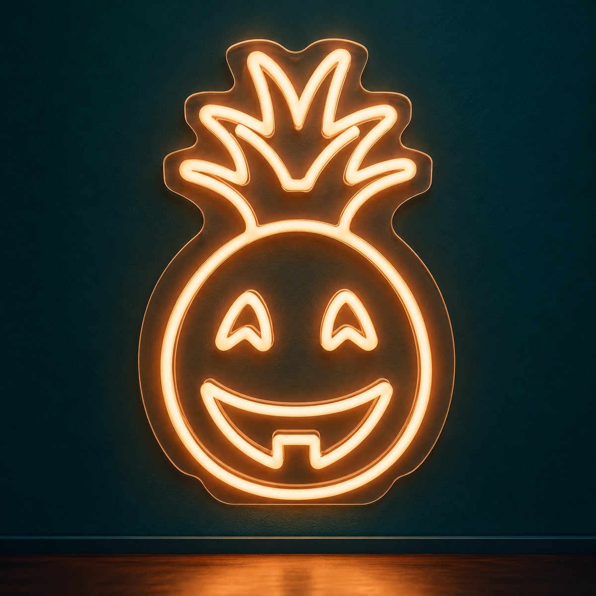 Smiling Pineapple Pumpkin LED Neon Sign - product hero