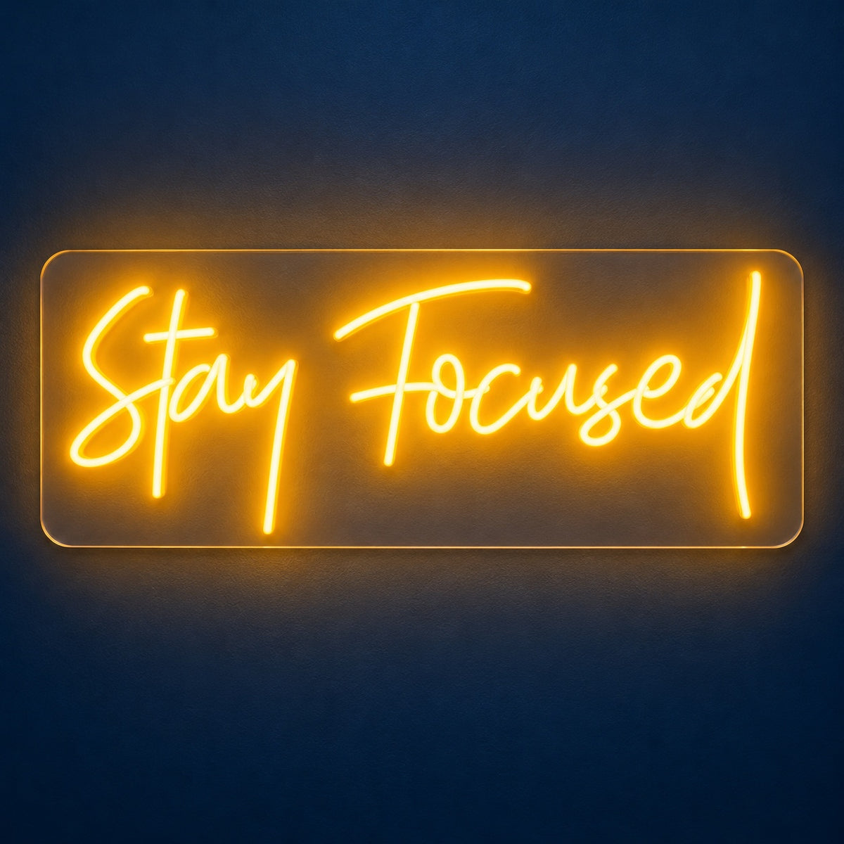 Stay Focused LED Neon Sign - product hero