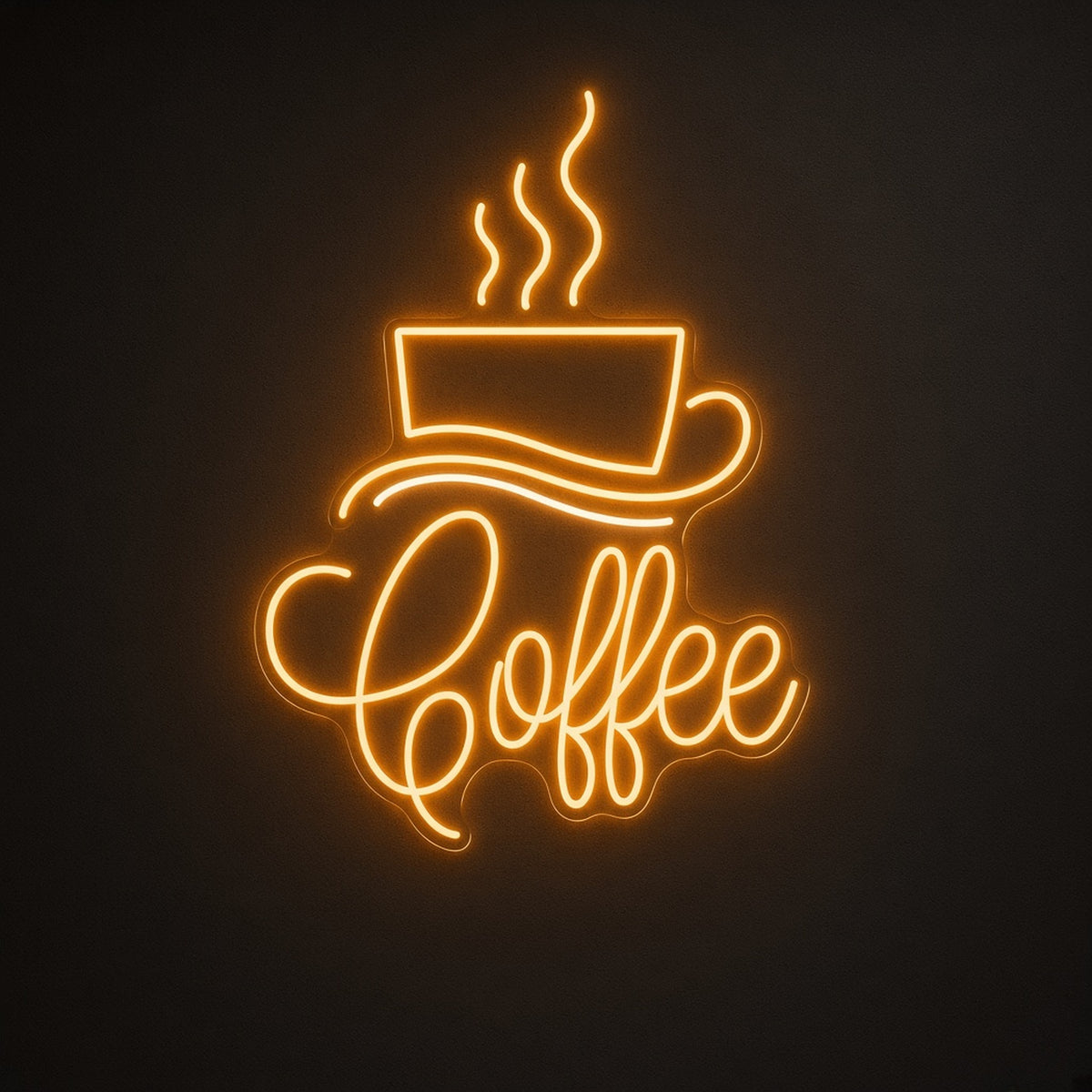 Steaming Coffee Cup LED Neon Sign - product hero