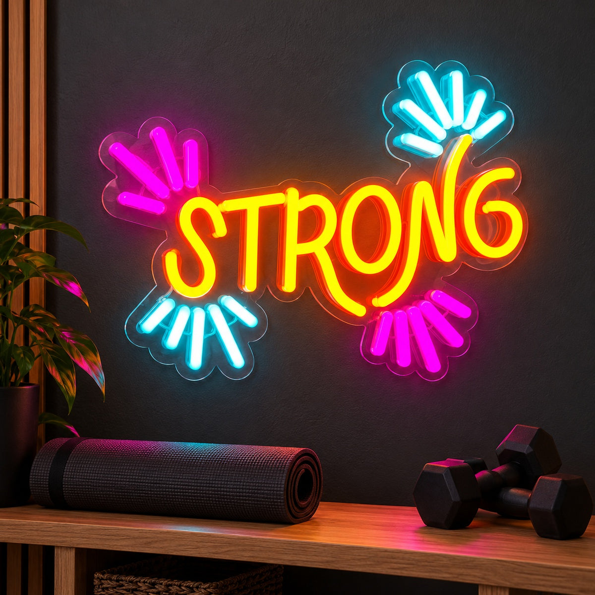 Strong LED Neon Sign - advertising view