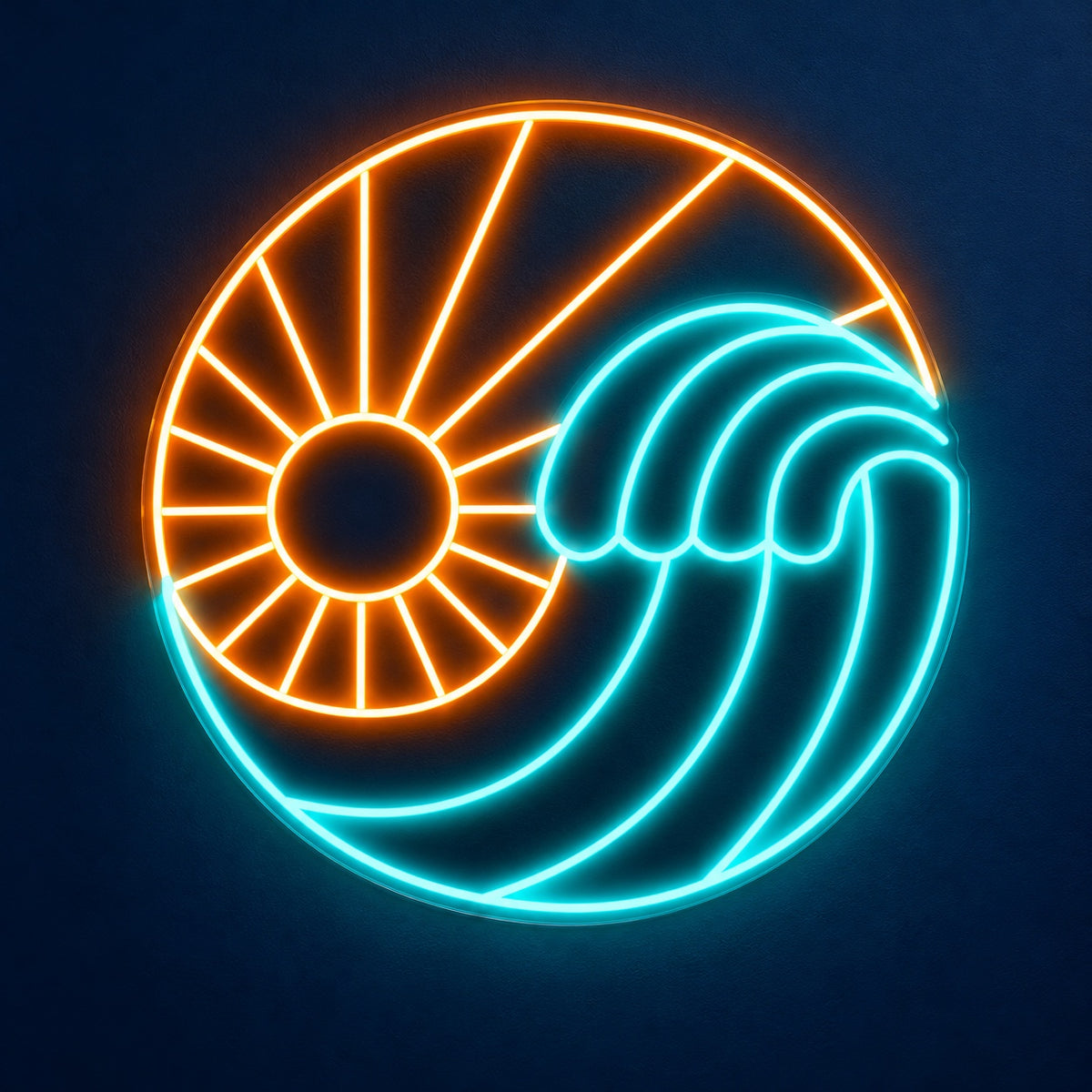 Sun Ocean Wave LED Neon Sign - product hero