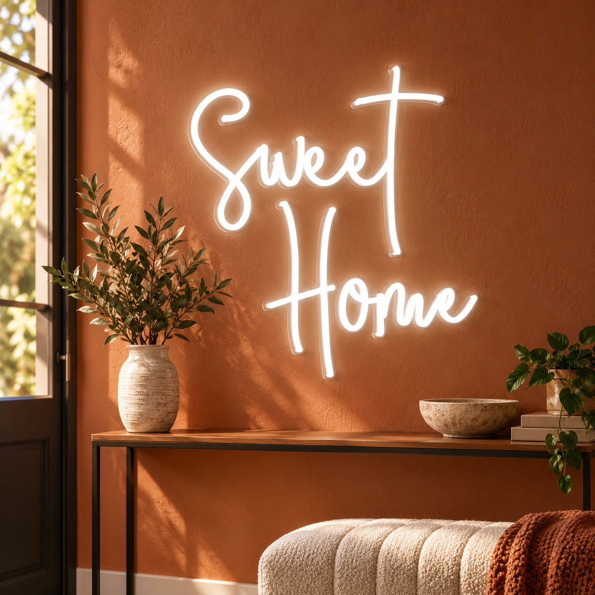 Sweet Home LED Neon Sign - advertising view