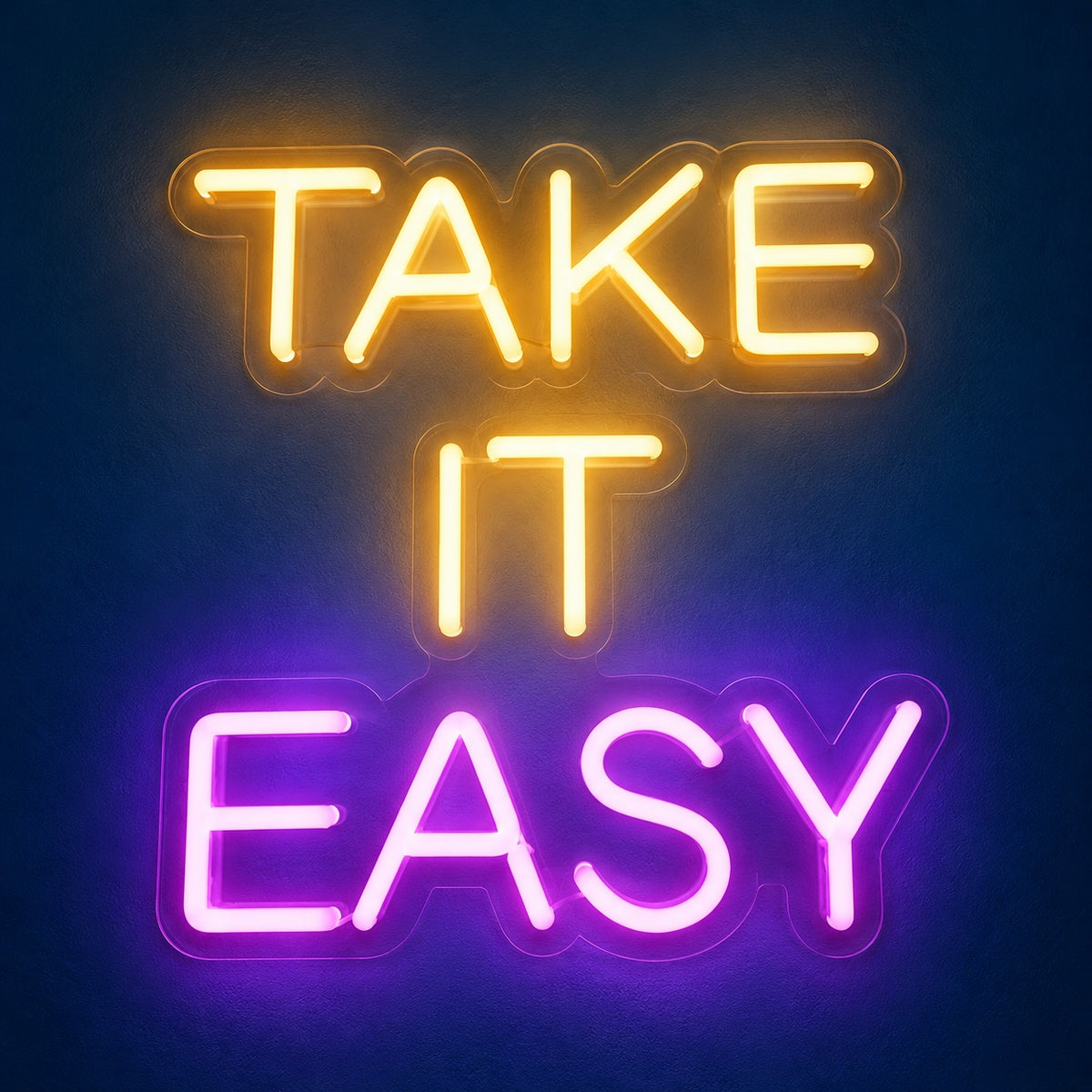 Take It Easy LED Neon Sign - product hero