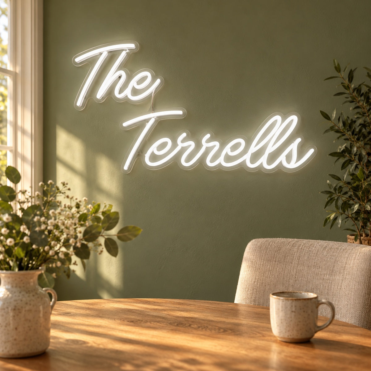 The Terrells LED Neon Sign - lifestyle view
