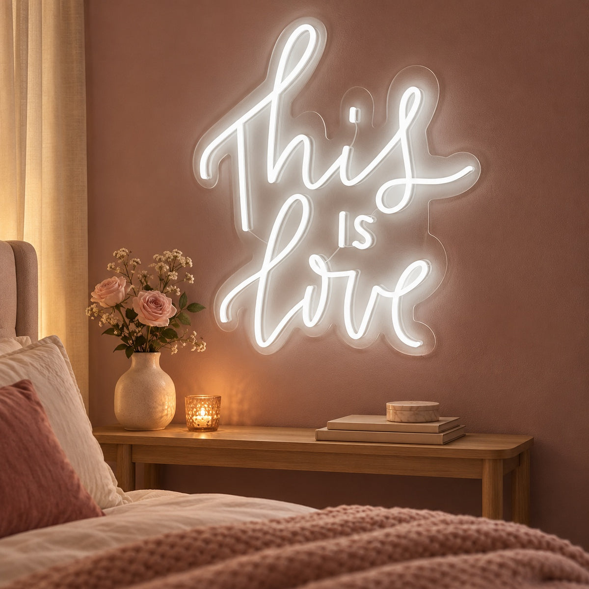 This Is Love LED Neon Sign - advertising view