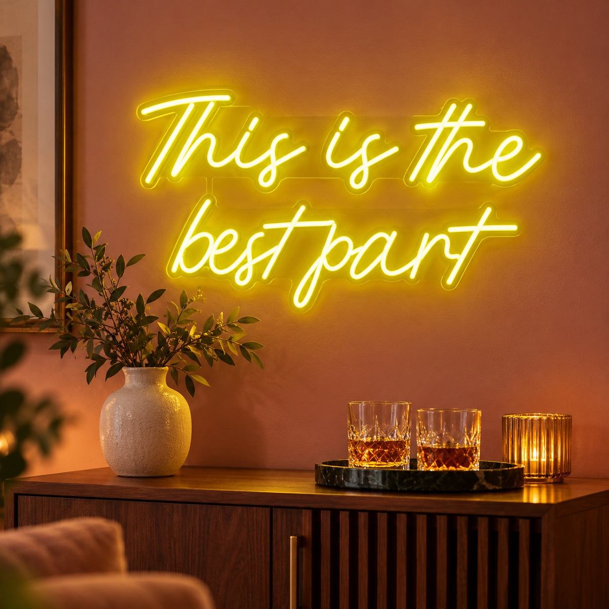 This Is The Best Part LED Neon Sign - advertising view
