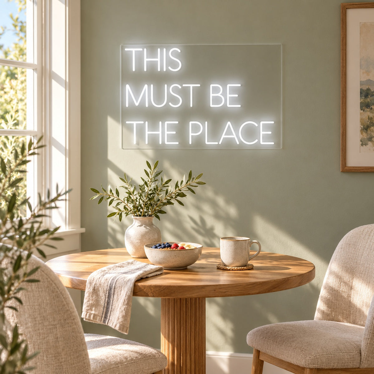 This Must Be The Place LED Neon Sign - lifestyle view