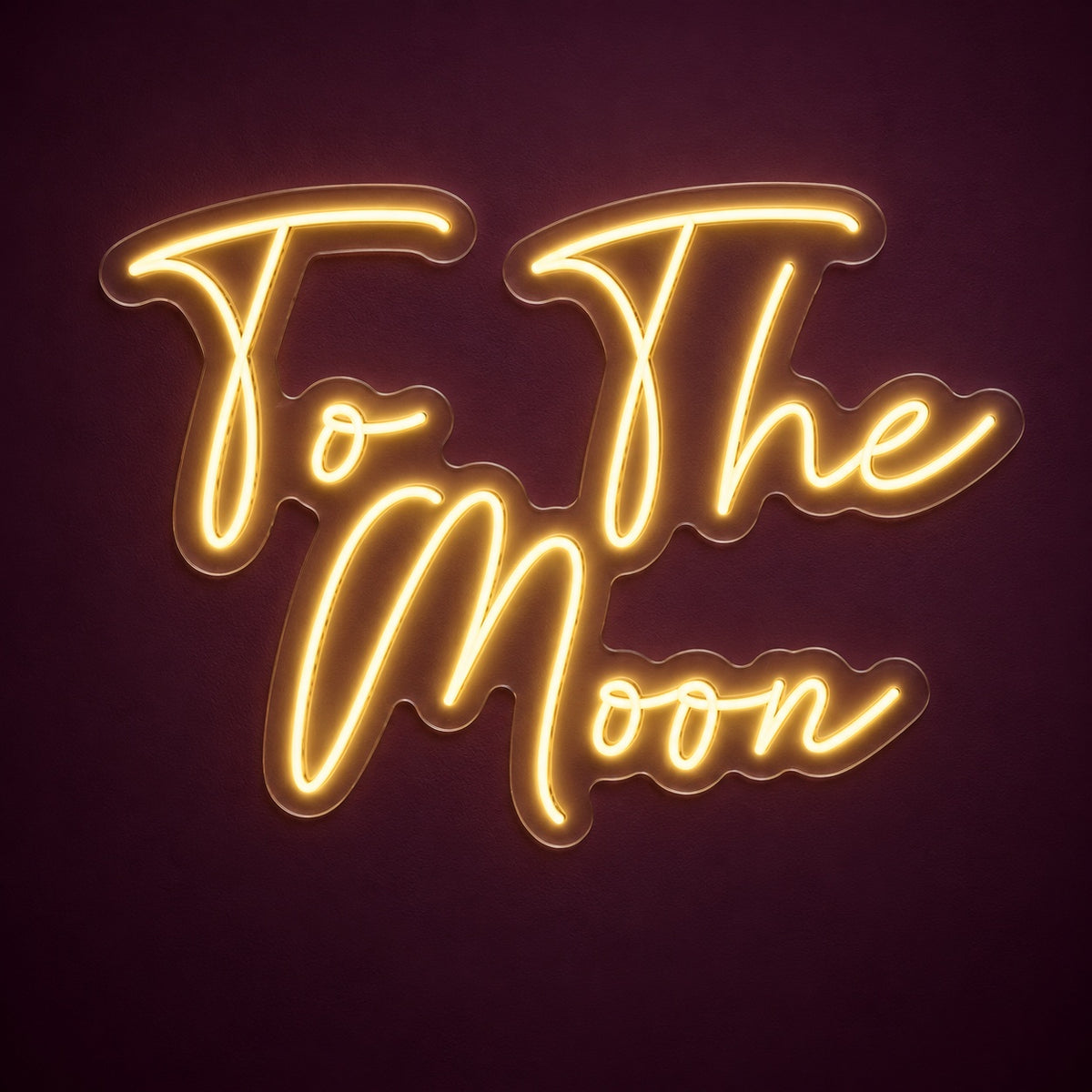 To The Moon LED Neon Sign - product hero