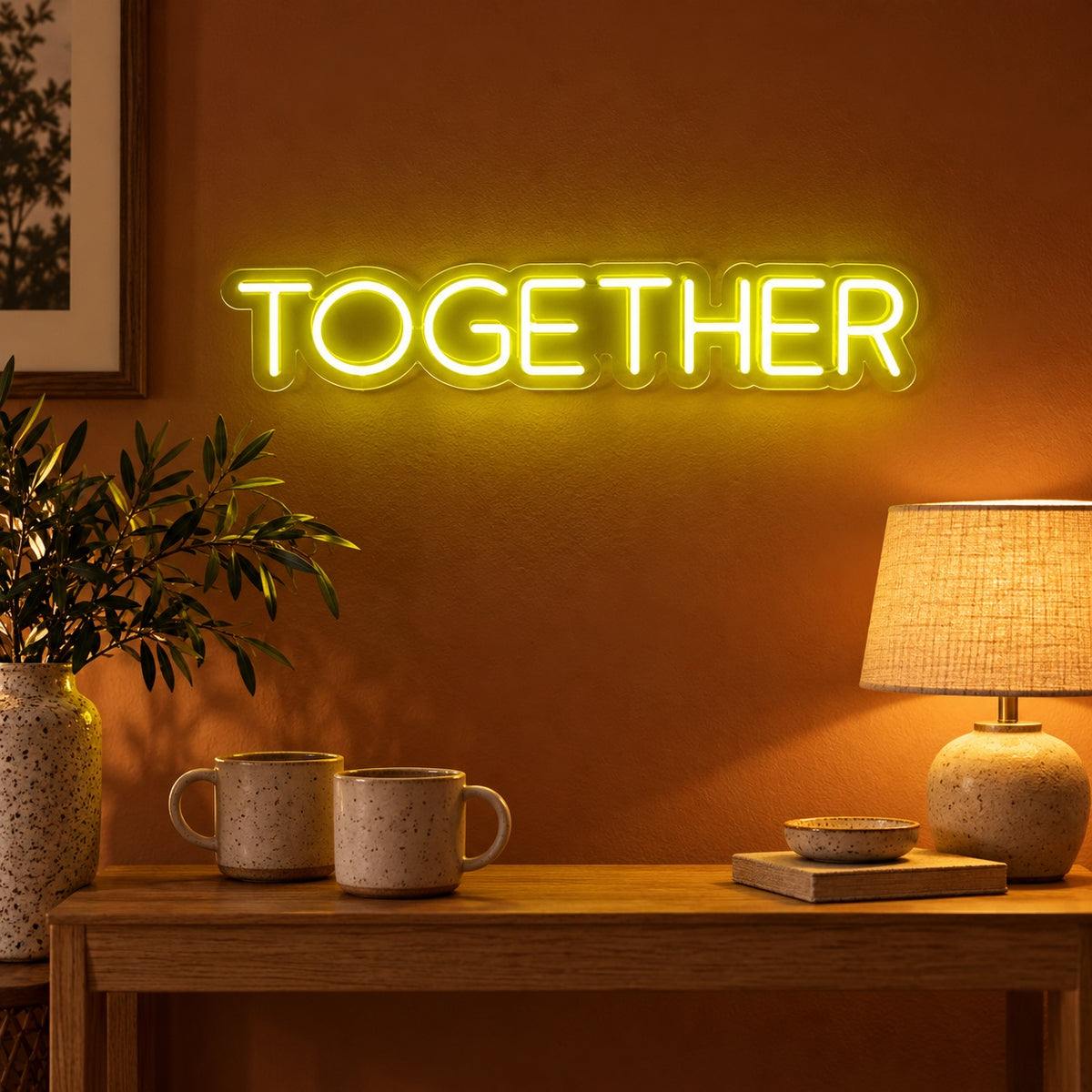 Together LED Neon Sign - advertising view