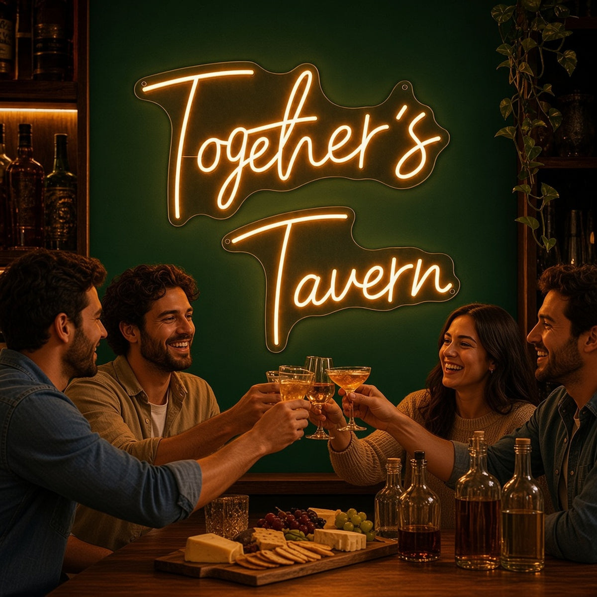 Together's Tavern LED Neon Sign - advertising view