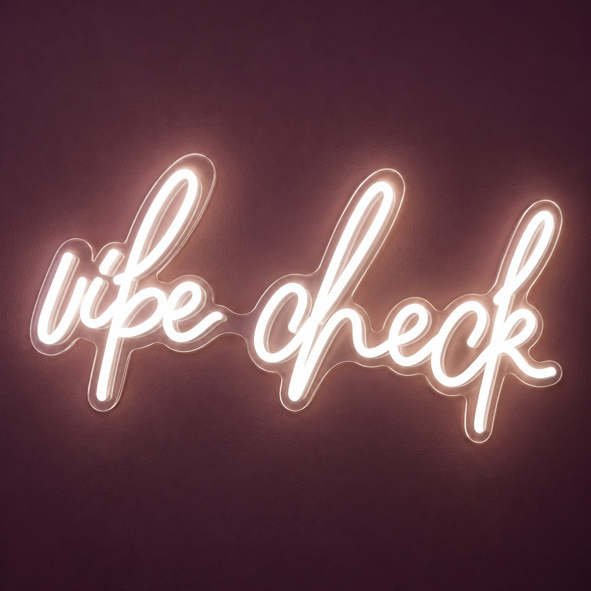 Vibe Check LED Neon Sign - product hero