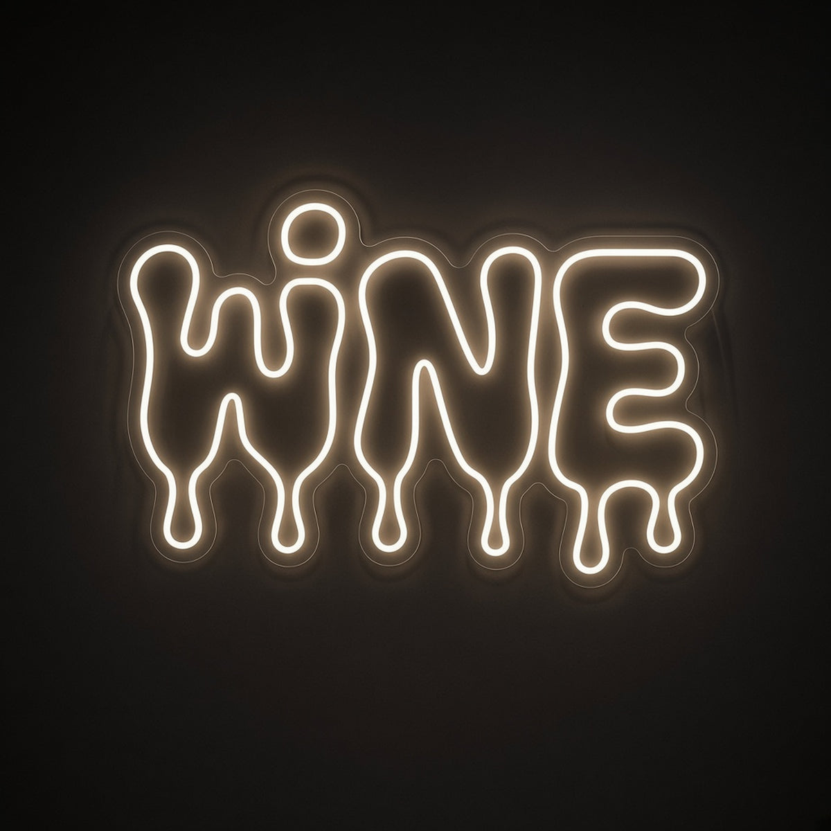 Wine Dripping Letters for Wine Bar Kitchen Decor LED Neon Sign - product hero