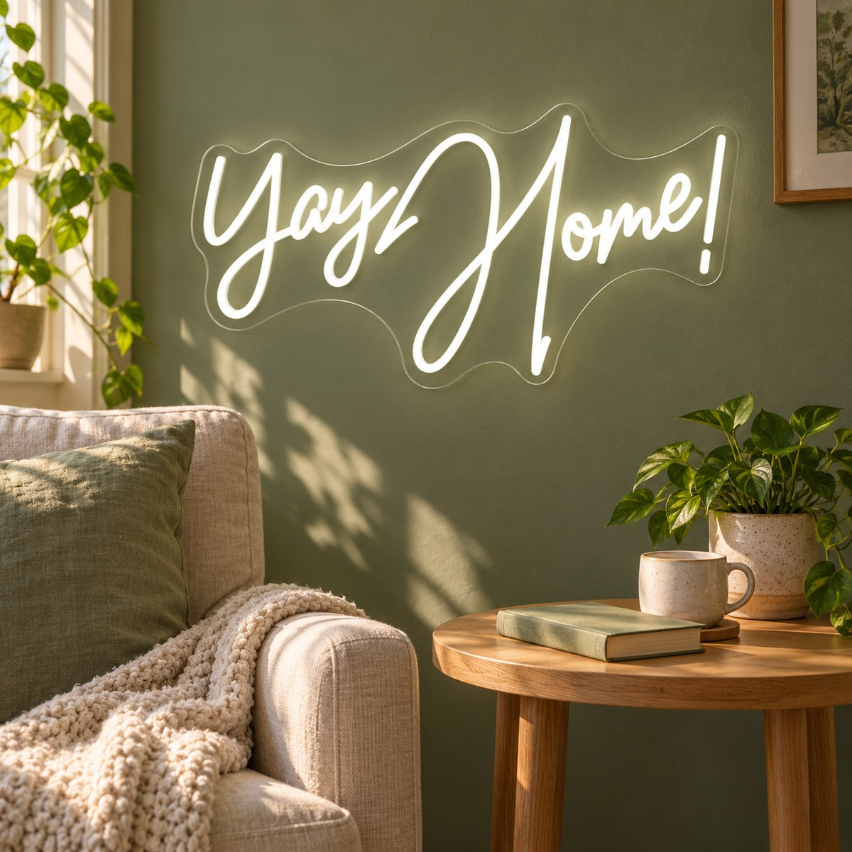 Yay Home! LED Neon Sign - lifestyle view