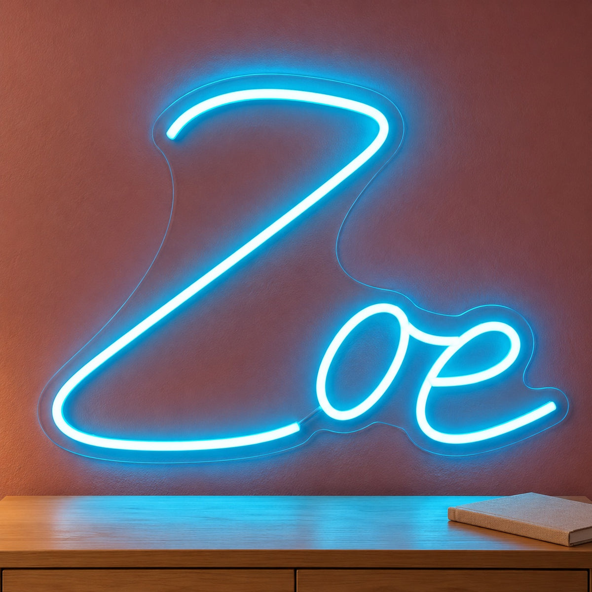 Zoe LED Neon Sign - advertising view