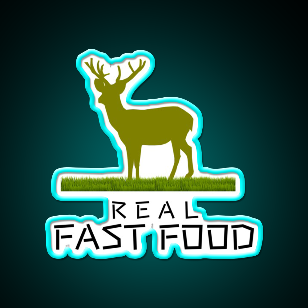 Real Fast Food Led Neon Sign For Burger Place Rgb Color