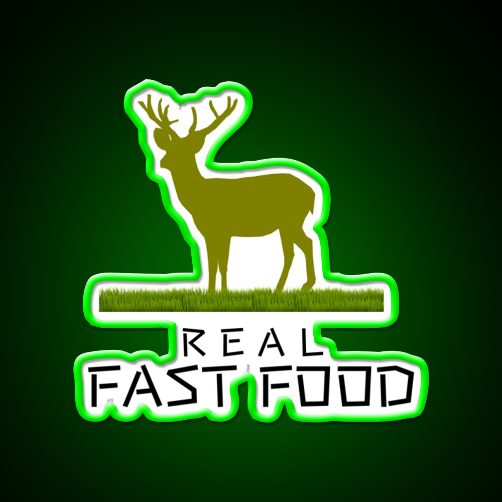 Real Fast Food Led Neon Sign For Burger Place Rgb Color