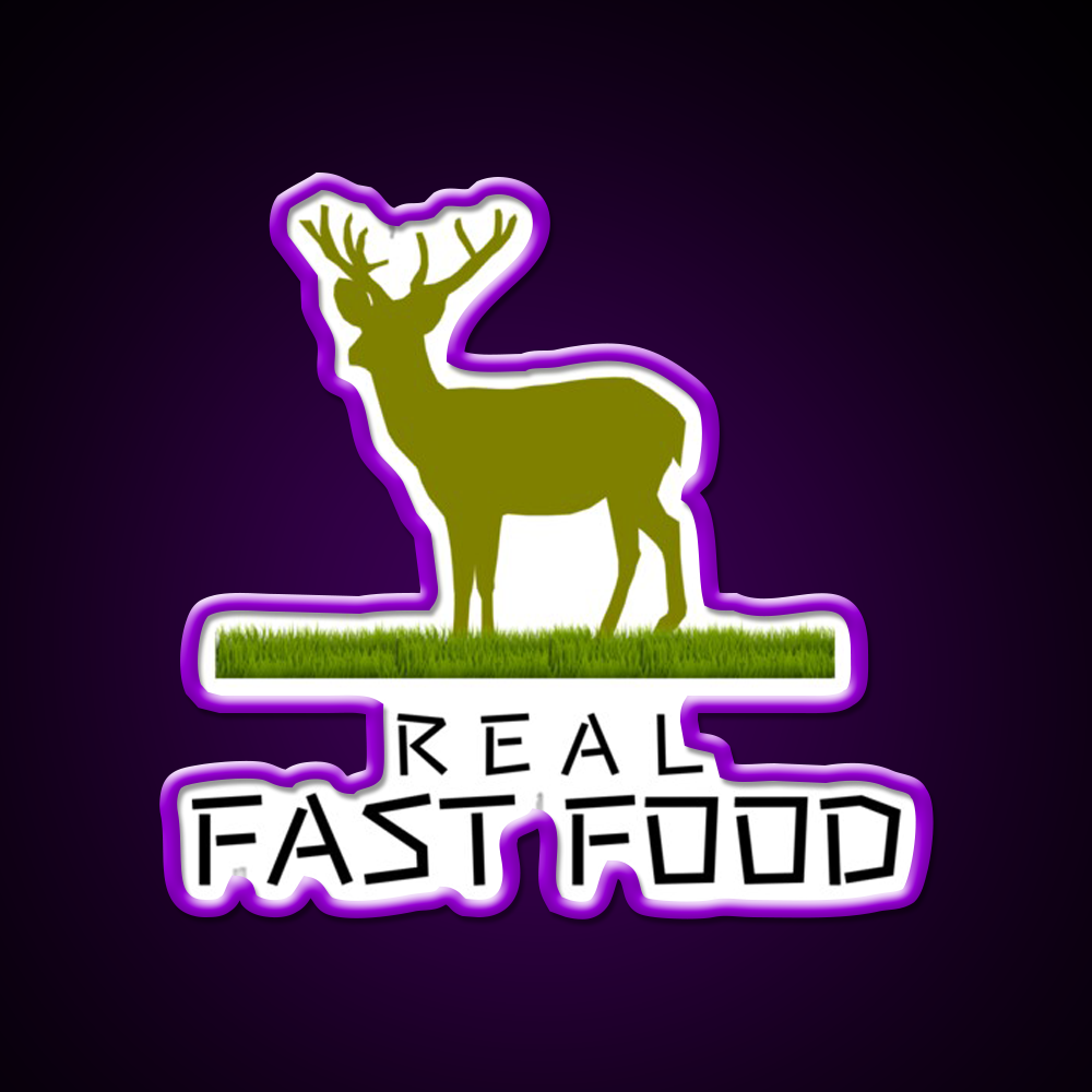 Real Fast Food Led Neon Sign For Burger Place Rgb Color