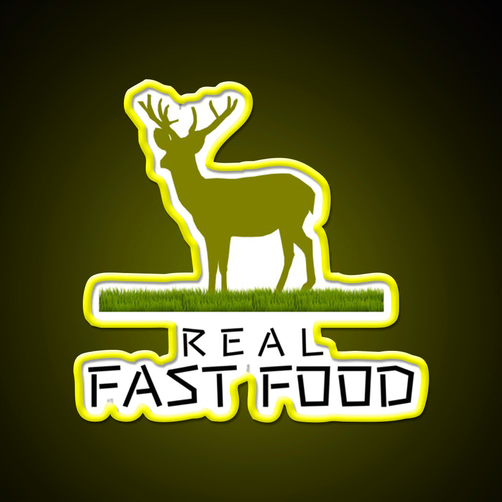 Real Fast Food Led Neon Sign For Burger Place Rgb Color