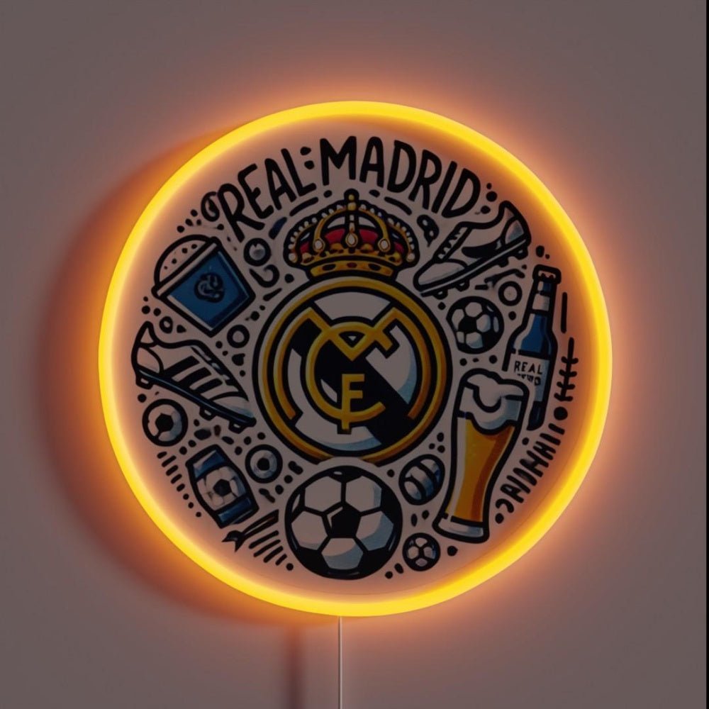 Real Madrid Ultras Soccer Beer Rgb Led Neon Sign - Shineneon