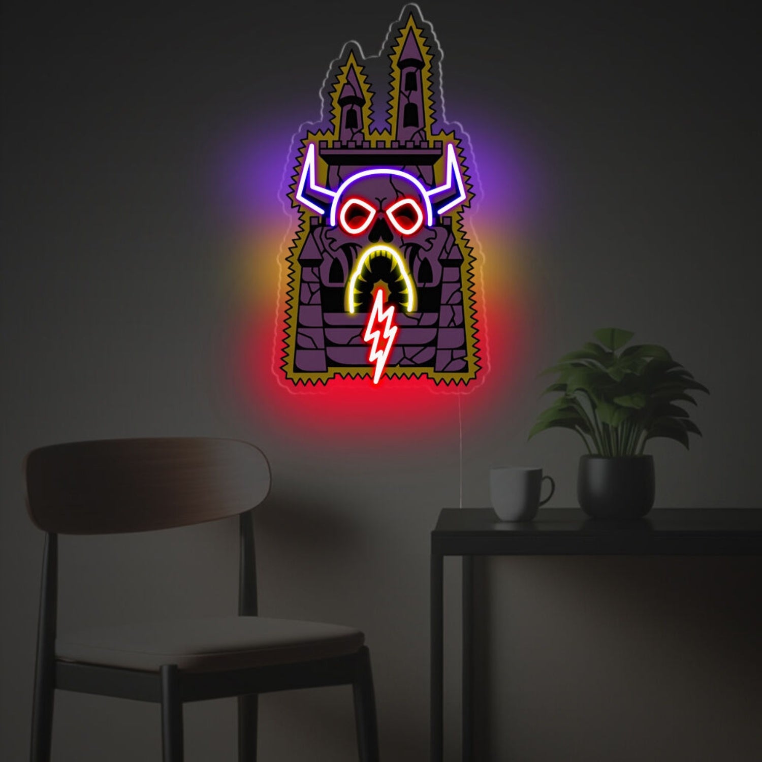 Realm Medieval Castle Led Neon Acrylic Artwork | Shineneon