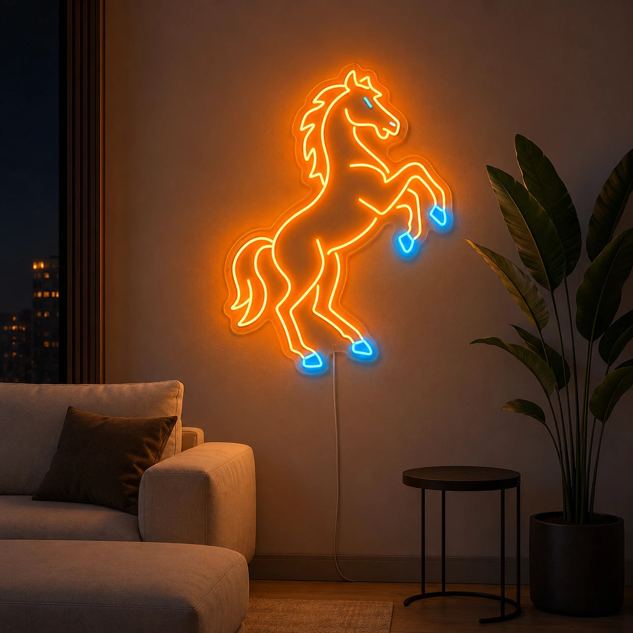 Rearing Horse LED Neon Sign high-converting product image