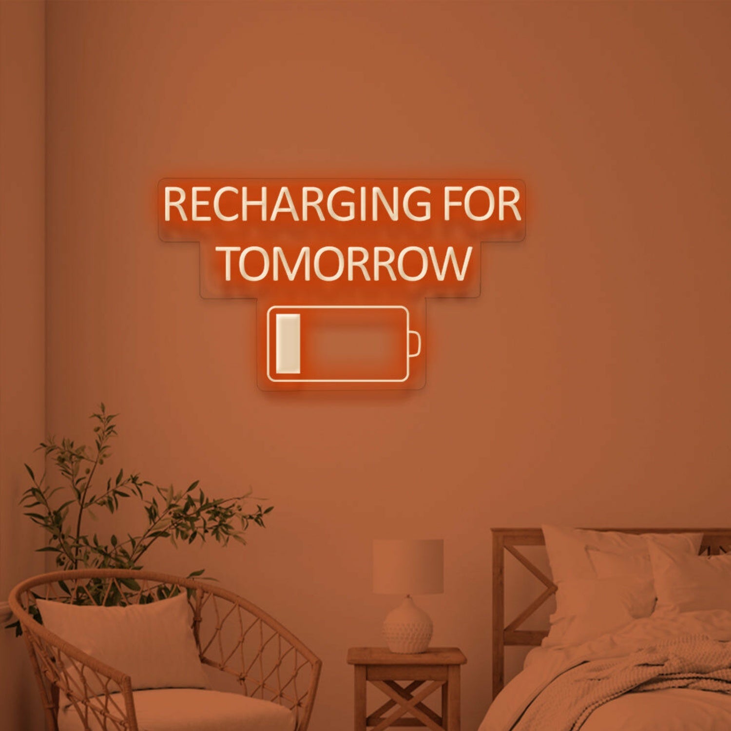 Recharge For Tomorrow Neon For New Beginnings | Shineneon