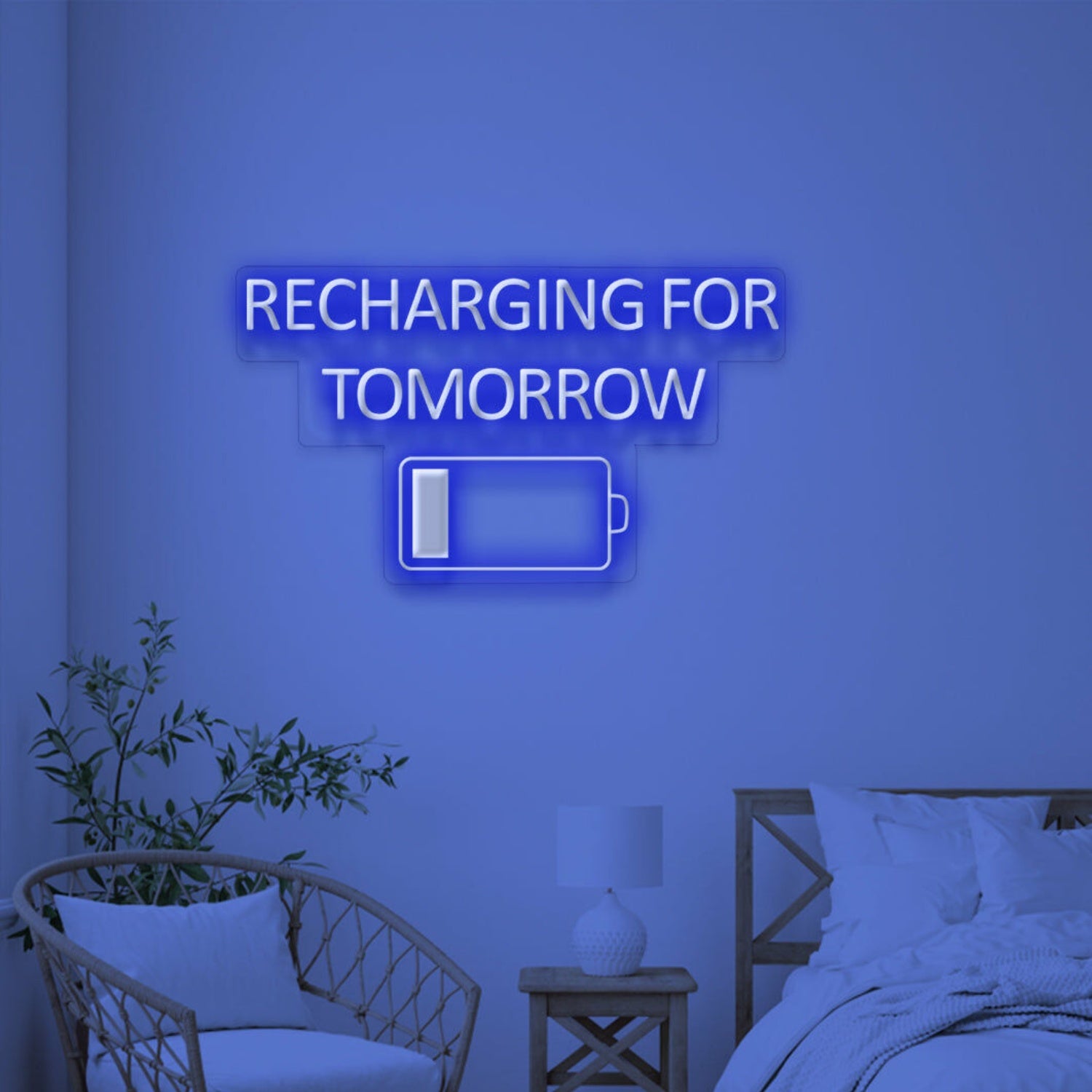 Recharge For Tomorrow Neon For New Beginnings | Shineneon
