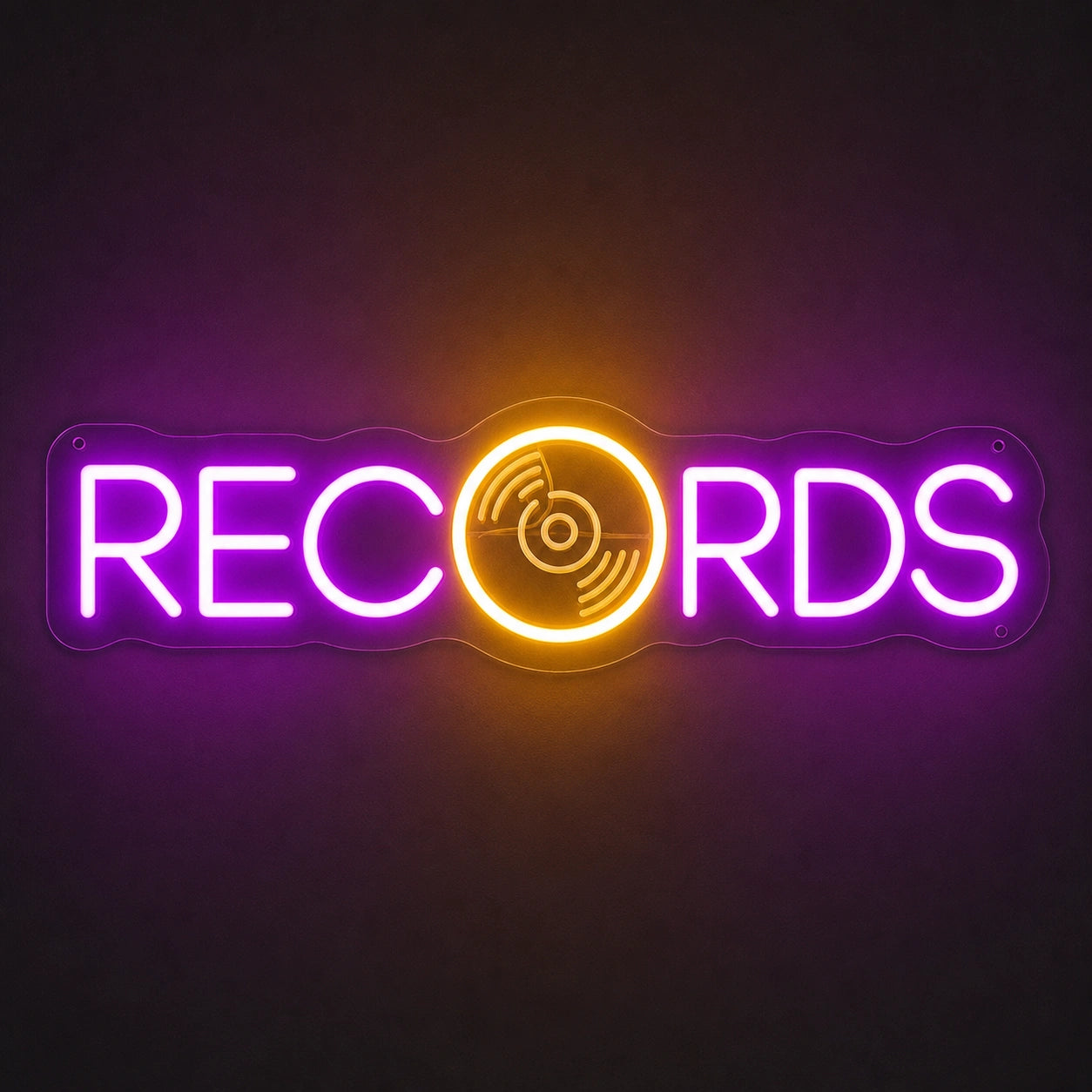 Records LED Neon Sign Garage Man Cave Neon Sign main product image