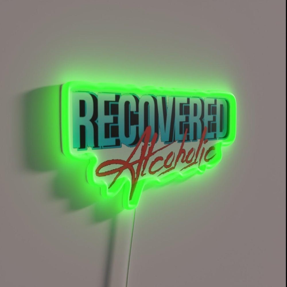 Recovered Alcoholic Rgb Led Neon Sign - Shineneon