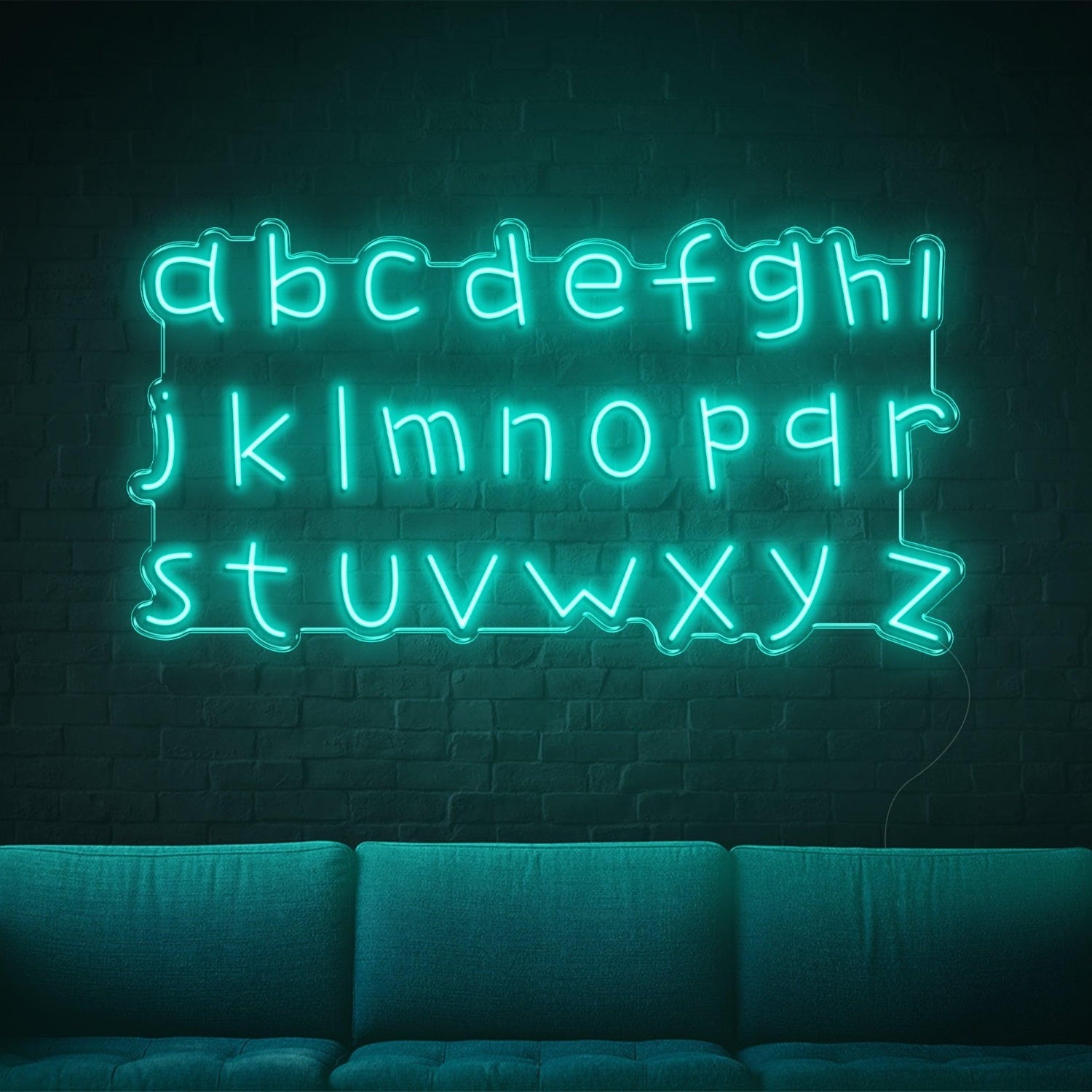 Red A-Z Lowercase Led Neon Sign For Home Cafe Bar Wall Art | Shineneon