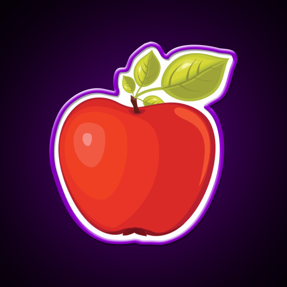 Red Apple Snack Food Led Neon Sign Rgb Color - Shineneon