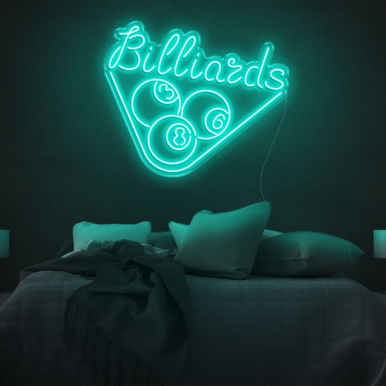Red Billiards 3-8-6 Triangle Led Neon Sign For Room Decor | Shineneon
